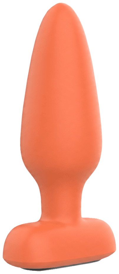 The Couple Plug in coral, a tapered plug on a flared base